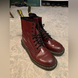 Burgundy Dr. Martens 1460